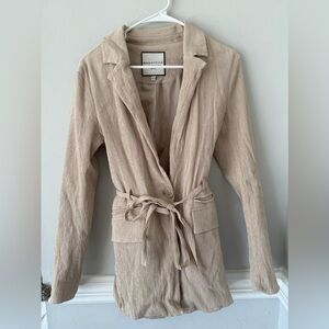 The Bagatelle Collection Lined Cream Suit Jacket Womens Size Medium‎